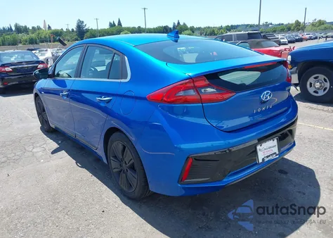 2018 Hyundai Ioniq Hybrid Limited from USA, damaged, VIN KMHC85LC0JU065414